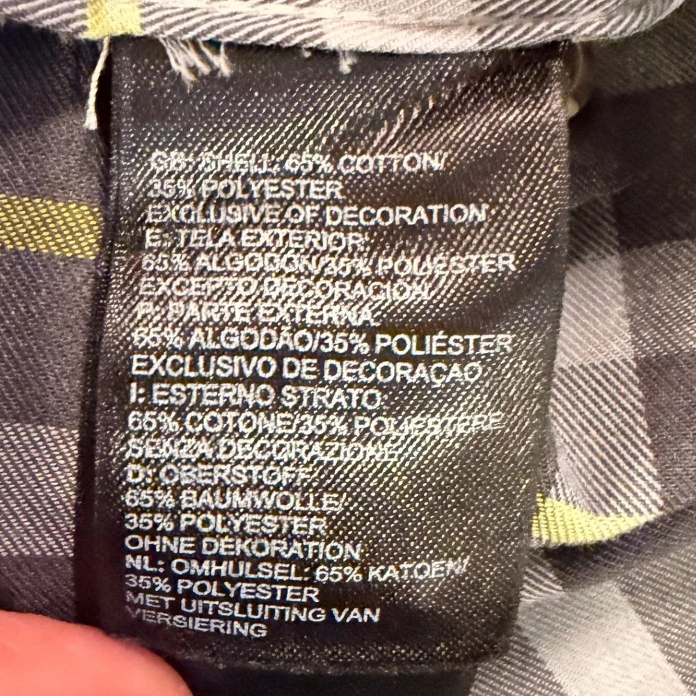 The North Face Mens XL Grey Plaid Long Sleeve Button Down Hiking Shirt PV 625364